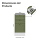 thumbnail image 2 of Gabinete Bajo Cocina Madesa Vik 40cm Con 3 Cajones BV, 2 of 10