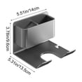 thumbnail image 3 of Support Mural Sans Perçage en Alliage d'Aluminium pour Rangement de Salle de Bain, 3 of 6