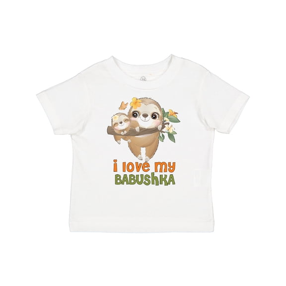 Inktastic Sloth I Love My Babushka Boys or Girls Toddler T-Shirt