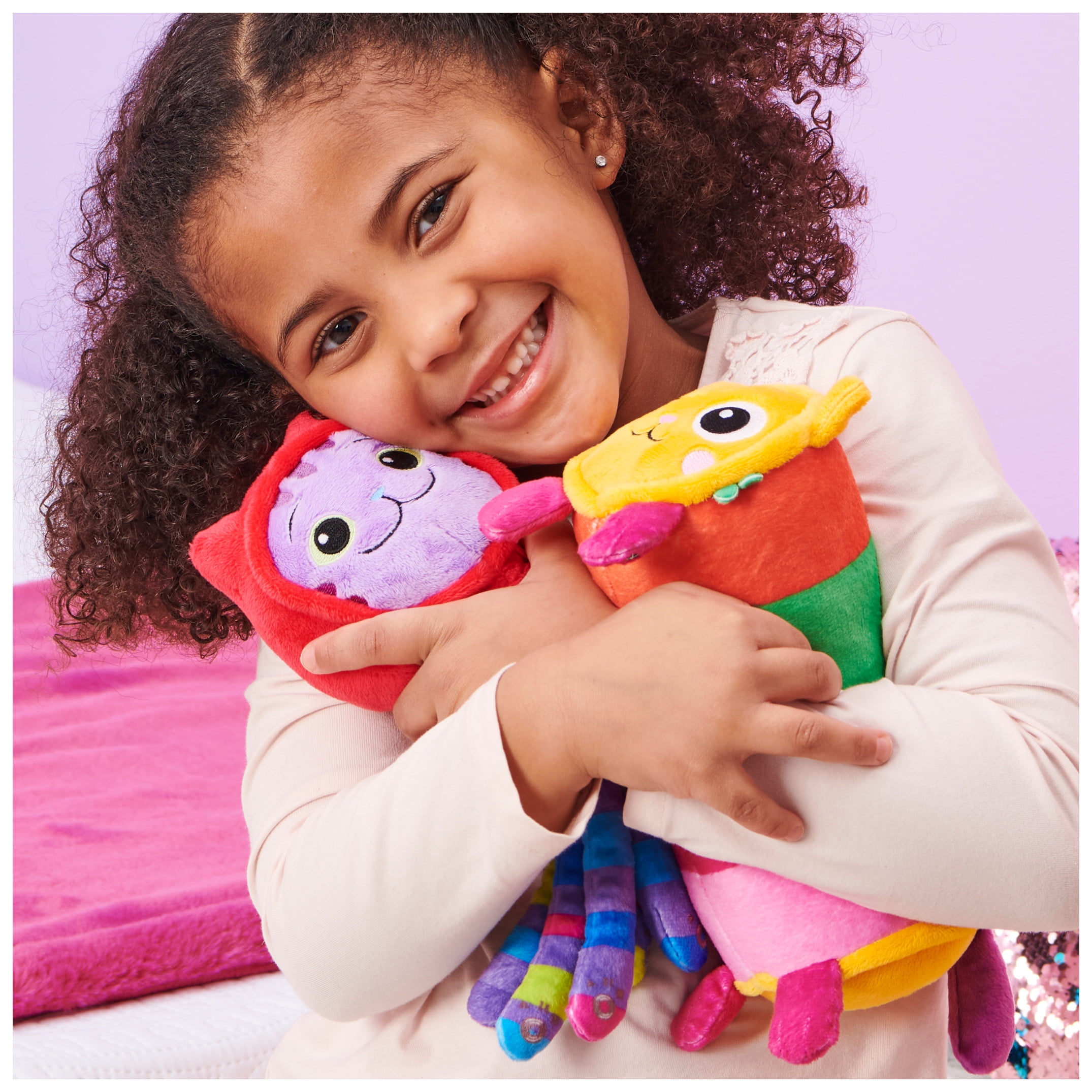 Gabby’s Dollhouse, 8-inch Pillow Cat Purr-ific Plush Toy