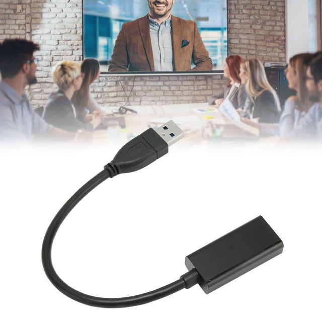 Converter Adaptador de video, Enchufe de Alta Velocidad de 5 Gbps y Reproducción de USB3.0 Un adaptador de interfaz multimedia HD para el entretenimiento de juegos para