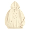 thumbnail image 4 of Yuhangmm Halloween Sweatshirts for Women Halloween Printed Hooded Crew Neck Long Sleeve Sweatshirt Seasonal Graphic Light Yellow XL, 4 of 6