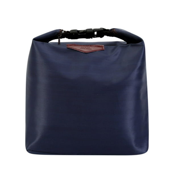 Bolsa térmica para almuerzo, con cierre de cremallera, a prueba de fugas, para picnic, trabajo y viajes al aire libre, gran capacidad para llevar refrigerios y bebidas, diseño plegable y portátil.