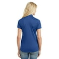 thumbnail image 2 of Port Authority Ladies Diamond Jacquard Polo-S (True Blue), 2 of 6