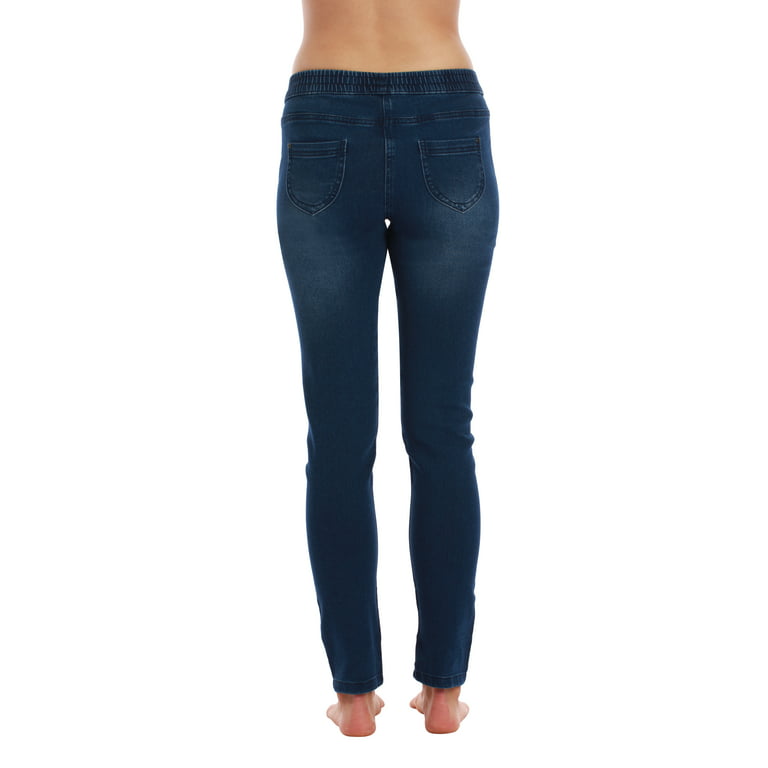 Just Love Women's Denim Jeggings with Pockets - Comfortable Stretch Jeans  Leggings (Denim, X-Large) 