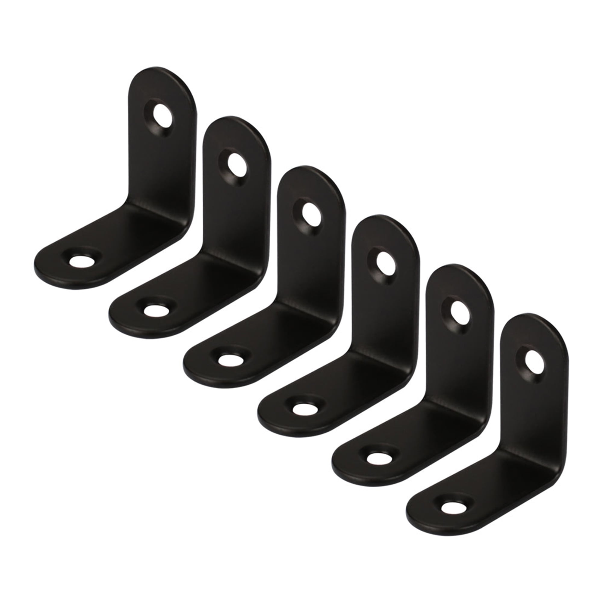30 x 30mm Angle Bracket Fastener Protector Fastener Black L Shaped