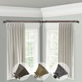 thumbnail image 2 of Domovina Cornet 13/16" Corner Window Double Curtain Rod-Color:Antique Brass,Size:48"-84", 2 of 2