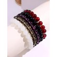 thumbnail image 3 of EOEMY 5Pcs/Set Colorful Ombre Beaded Bracelet Set For Men Women Bracelet Stackable-Default, 3 of 7