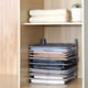 thumbnail image 5 of Organizador de camisetas para armario,bandejas plegables para ropa,organizador apilable para recibos de camisas,pantalones cortos y suéteres, 5 of 6
