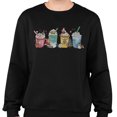 thumbnail image 2 of Holiday Drinks Christmas Sweatshirt Unisex 2X-Large Black, 2 of 5