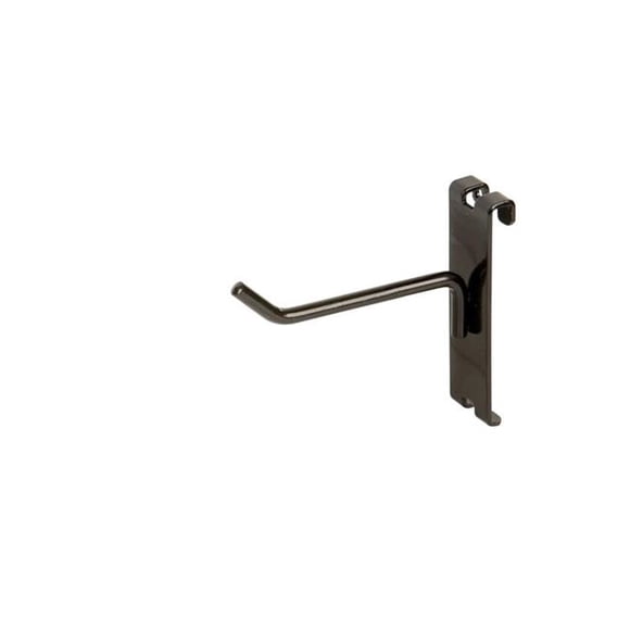BLK-H4 4 in. Grid Hook, Black - Semigloss