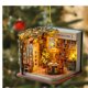 thumbnail image 5 of Ornamento de Librería Navideño, Bookstore Christmas Ornament, Estilo Festivo, Diseño Atractivo, Acero Inoxidable, Base de Madera, para Sala de Estar, Festivo de Navidad, Año Nuevo, para, 5 of 5