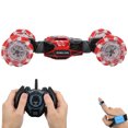 thumbnail image 1 of Twist Stunt Rc Car, Powerful Motor All Wheel Drive Gesture Sensing Watch Remote Control Car  for Children's Gifts Red, 1 of 7