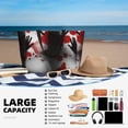 thumbnail image 5 of Pofeuu Shadows Behind Print Beach Bag,Waterproof Sandproof Beach Tote Bag, Large Capacity Foldable Beach Bags for Women, 5 of 7
