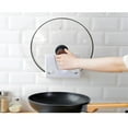 thumbnail image 6 of Wall Hanging Bracket for Pan Cover Holding Made of Plastic White Color No Drills Needed 6.3 Inches, 6 of 7