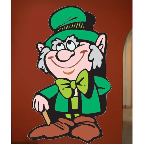Wallhogs St. Patrick's Day Leprechaun Cutout Wall Decal