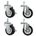 thumbnail image 1 of RUNROTOO Roue Pivotante à Tige Filetée Couleur Assortie pour Hôpitaux Lot de 4, 1 of 6