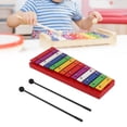 thumbnail image 4 of Glockenspiel De Madera, Xilófono Colorido Aluminio+abedul Diseño Tradicional único Suave Sonido Dulce Nítido Para Crear Música, 4 of 7