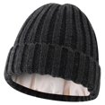 thumbnail image 3 of Autumn and Winter Hats for Women Solid Warm Knit Ding Hat Wool Hat Winter Hates Woodsman Hats Men Hat Warm Warm Hats for Men Winter Trapper Hat with Bill 1 Caps Hat Holder Car Hat Winter New, 3 of 3