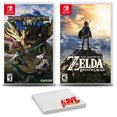 thumbnail image 1 of Monster Hunter Rise and Zelda: Breath of The Wild - 2 Games For Nintendo Switch Nintendo 41019-07, 1 of 8