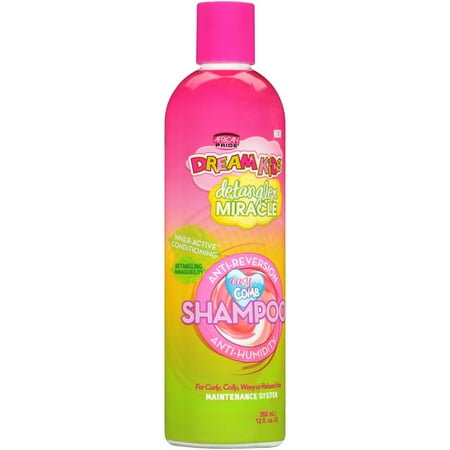 (2 Pack) African Pride Dream Kids Detangler Miracle Anti-Reversion Anti-Humidity Shampoo 12 fl. oz. (Best Shampoo For Frizzy Hair In Humidity)