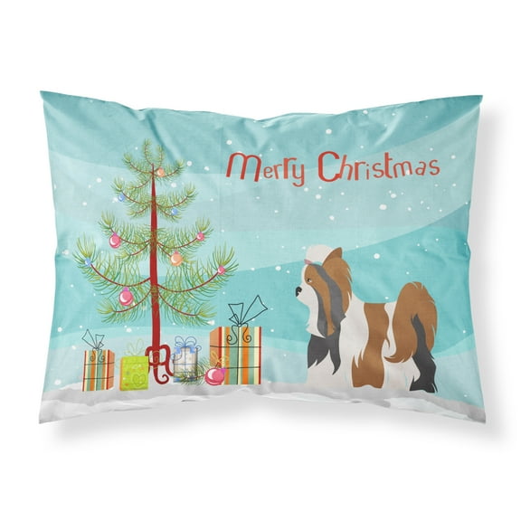Biewer Terrier Christmas Fabric Standard Pillowcase