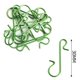 thumbnail image 2 of Lylong - 100 adornos navideños para el día de Navidad, ganchos en forma de S para árbol de Navidad, ganchos para calcetines de Navidad, color verde, 2 of 7