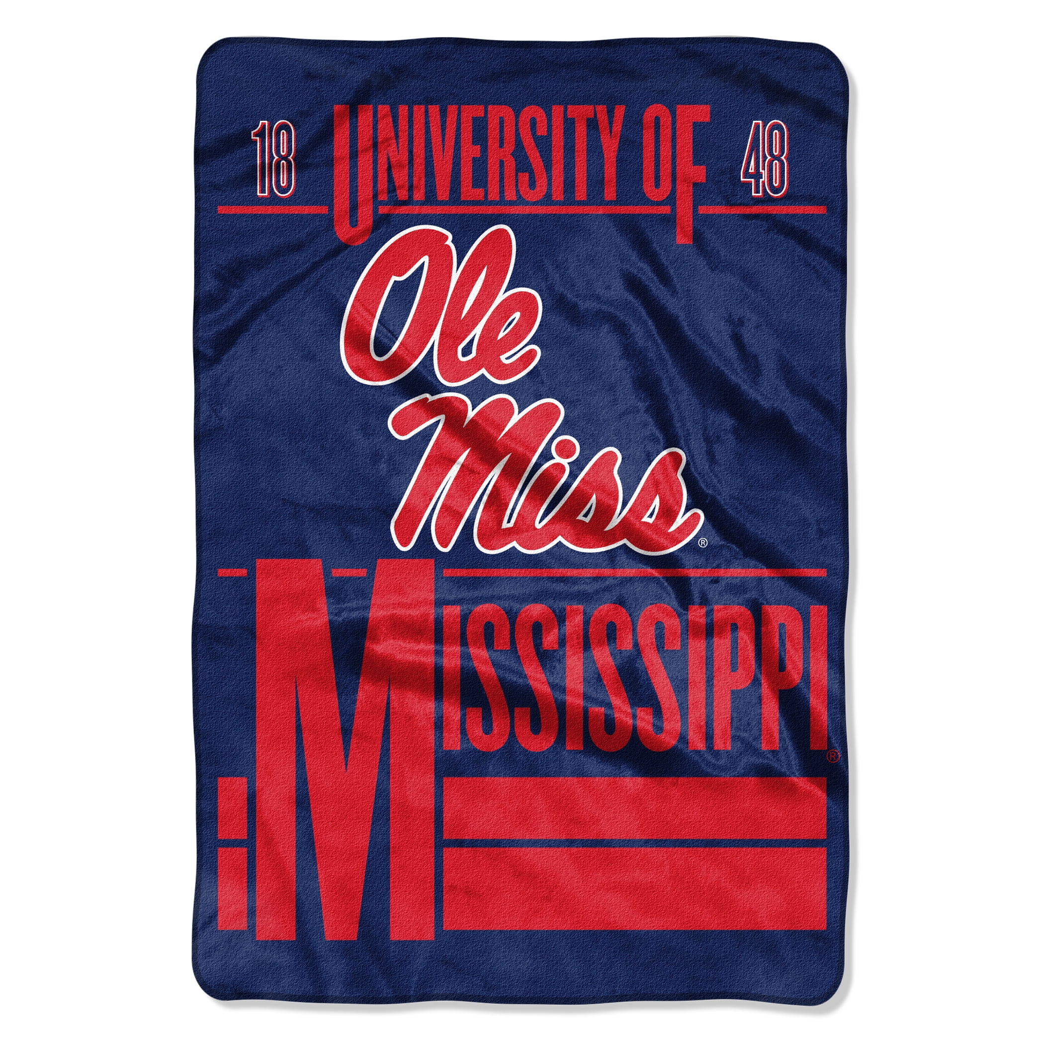 NCAA Ole Miss Rebels 62 x 90 Oversized Micro Raschel Throw Blanket, 1 ...