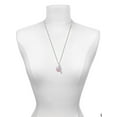 thumbnail image 3 of Delight Jewelry Silvertone Domed Multi Color LVT Silvertone Best Friends Forever Bar Charm Necklace, 23", 3 of 4