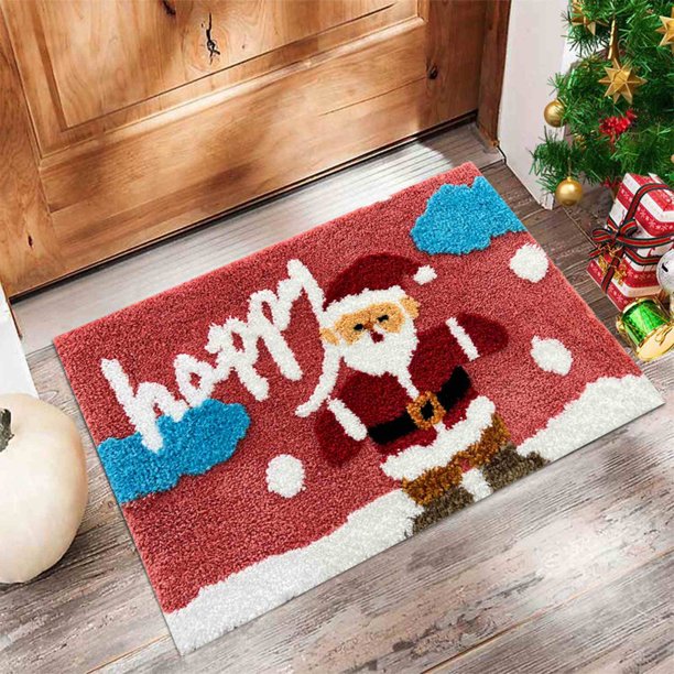 Puntoco Liquidación De Adornos Decorativos Navideños Felpudo Navideño Decoración Navideña Felpudo Para El Suelo Sala De Estar Baño Felpudo Antideslizante Felpudo Para Pies Alfombra Para Zapatero