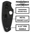 thumbnail image 4 of SPYDERCO Persistence Liner Lock Knife C136SBBK Serrated 8Cr13MoV Steel/Black FRN Pocket Knives, 4 of 5