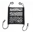 thumbnail image 2 of Accesorios para coche, almacenamiento organizador de coche entre asientos delanteros, soporte para monedero de coche, soporte para bolso de mano de 3 capas, bolsa de bolsillo de red de malla, 2 of 5