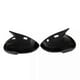 thumbnail image 1 of 1Pair Car OX Horn Rear View Mirror Housing Trim Cover for 2011-2016 Glossy Black Side Door Mirror Shell Caps, 1 of 5