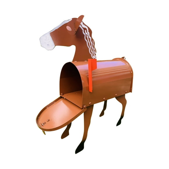 Iumwxz Décoration Extérieure Boîte aux Lettres Cheval Couvercle de Boîte aux Lettres Décoration de Jardin Boîte aux Lettres Personnalisée Très Adaptée aux Fermes de Chevaux Ou aux Amateurs de Chevaux Décoration de Jardin Fer Économies du Nouvel An