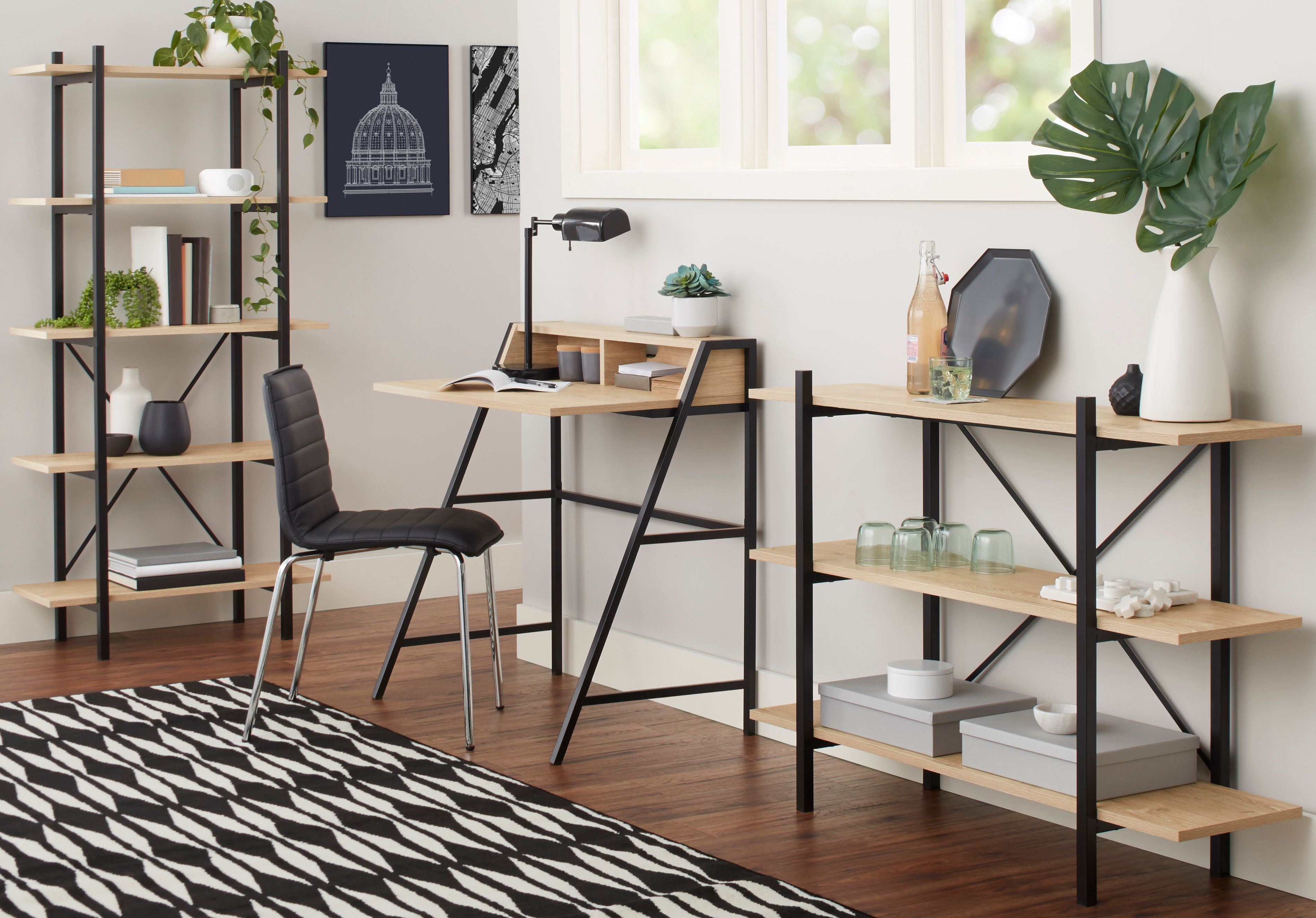 Mainstays Conrad Desk with Hutch Multiple Finishes