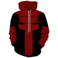 thumbnail image 2 of Deadpool Wolverine Cosplay, Adult Hoodie, Stage Performance Outfit, Belt Style, Sishi 3XL, 2 of 6