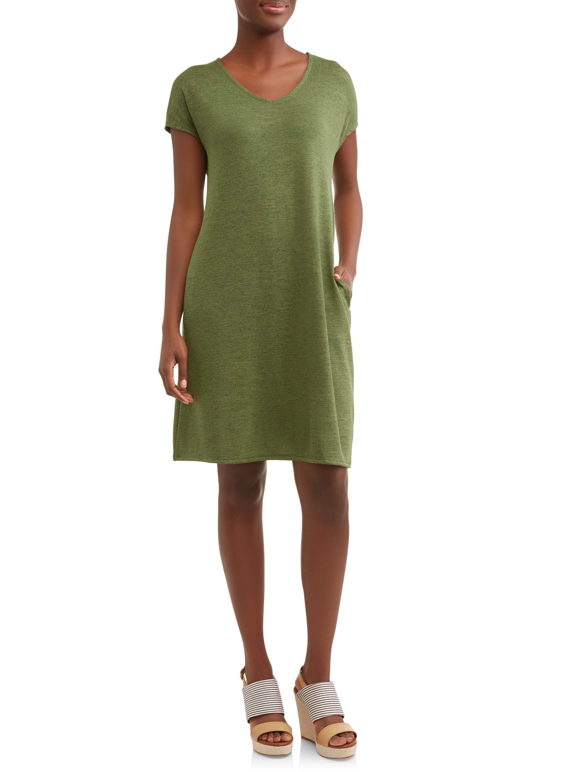 white t shirt dress walmart