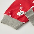 thumbnail image 6 of WIBACKER Christmas Pajamas Sets for Boys Girls Kids Pj 2 Piece Set Festival Party Sleepwear - Snowman, 6 of 10