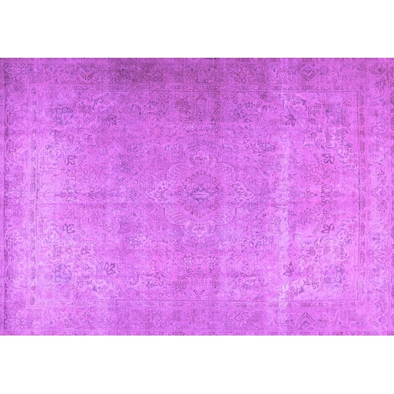 Ahgly Company Indoor Rectangle Persian Purple Traditional Area Rugs, 4' x 6'