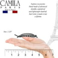 thumbnail image 2 of Camila Paris CP2317 French Hair Barrette Clip, Flexible Ponytail Holder No Metal Parts, Strong Hold Grip Hair Clips for Women, No Slip and Durable Styling Girls Hair Accessories, Made in France, 2 of 57