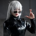 thumbnail image 2 of Peluca de cosplay ANOGOL plateada de 80 cm de largo, recta, para mujer, 2 of 7