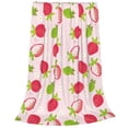 thumbnail image 2 of Sikiie Hand Drawn Strawberry Ultra-Soft Micro flannel Blanket Luxury All Seasons Warm Blanket for Bedding Sofa and Travel (4 sizes)-40"x30", 2 of 7
