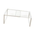 thumbnail image 4 of jifeng Expandable Cabinet Storage Shelf Stand Riser Kitchen Cupboard Organizer Rack White M, 4 of 9