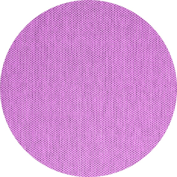 Ahgly Company Indoor Round Abstract Pink Contemporary Area Rugs, 4' Round