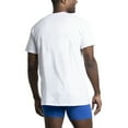 thumbnail image 6 of Fruit of the Loom Men's EverSoft White Crew Neck Undershirts, Moisture-Wicking Cotton Short Sleeve T-Shirts, Super Value 10-Pack, 6 of 14