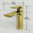 thumbnail image 3 of VIGO Davidson Single Handle Single-Hole Bathroom Faucet in Matte Brushed Gold, 3 of 14