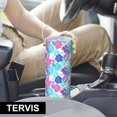 thumbnail image 6 of Pioneer Flower Floral Print Pattern 20oz Skinny Tumbler with Straw & Lid, Double Wall Vacuum Insulated Cup, Leak-Proof, Cup Holder Friendly, Hot 6H Cold 12H, 6 of 6