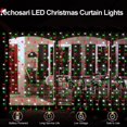 thumbnail image 2 of Luces navideñas echosari para cortinas rojas, blancas y verdes, 300 LED, 2 of 7