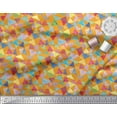 thumbnail image 3 of Soimoi Modal Satin Fabric Triangle Geometric Print Fabric by The Yard 42 Inch Wide, 3 of 3