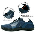 thumbnail image 6 of WOTTE Men's Water Shoes Quick-Dry Barefoot Aqua Socks Slip-on Beach Wide Toe Shoes for Outdoor Sports Snorkeling Surfing Diving, Navy Blue Size 12, 6 of 7